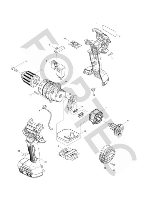 Makita DHP484Z varuosad