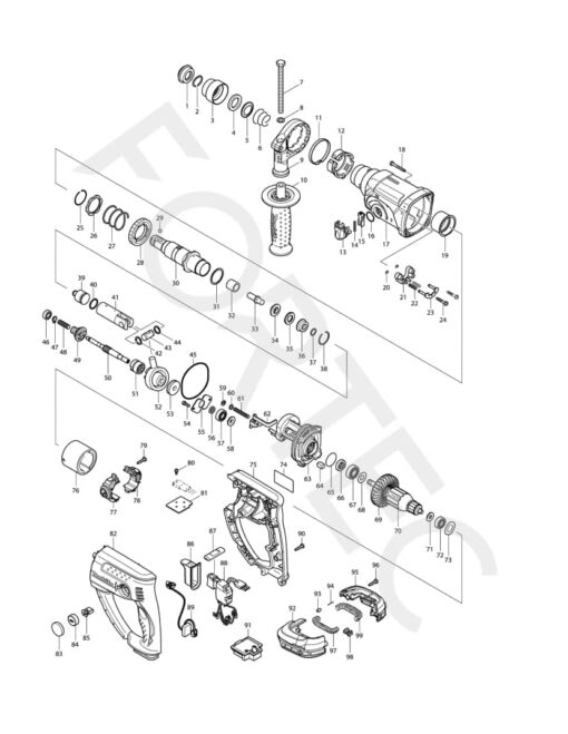 Makita DHR202Z varuosad